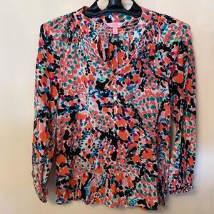 Lilly Pulitzer Patterned Blouse